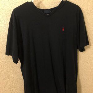 Traditional Black Polo V-Neck